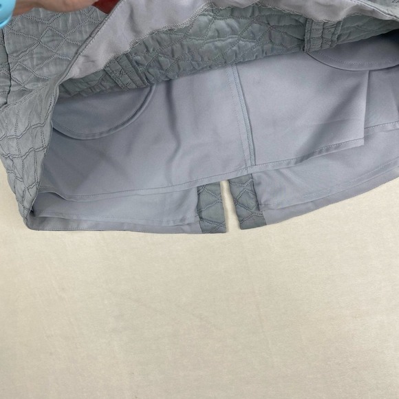 Theyskens' Theory Seedo Quilted Grey A-Line Skirt-0 - Picture 6 of 10
